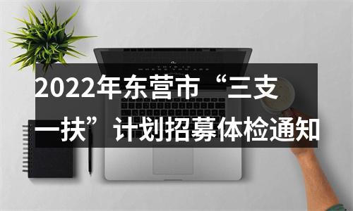 2022年东营市“三支一扶”计划招募体检通知 图片