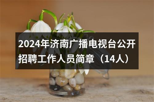 2024年济南广播电视台公开招聘工作人员简章（14人） 图片