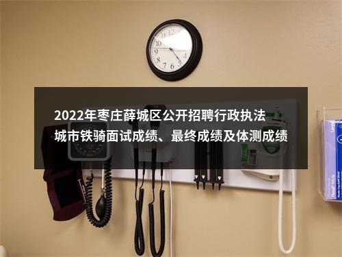 2022年枣庄薛城区公开招聘行政执法城市铁骑面试成绩、最终成绩及体测成绩等有关事项的通知 图片